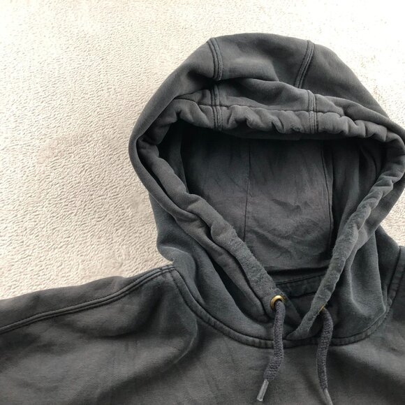 Ripped Carhartt Men's Hoodie Sweatshirt Size 2XLT Pullover Gray Original Fit Cla - Picture 12 of 16